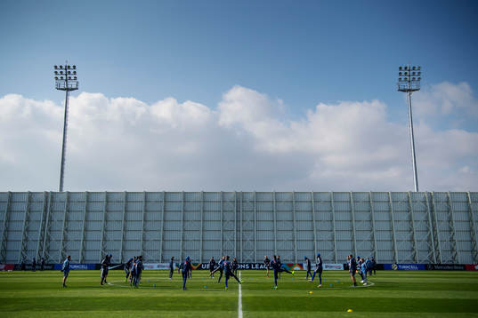 General view of team Sweden's training session