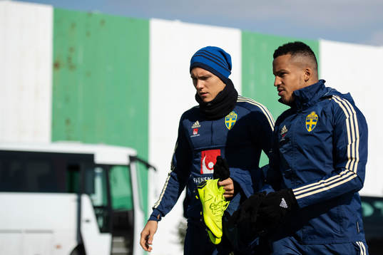 Ludwig Augustinsson and Martin Olsson of Sweden