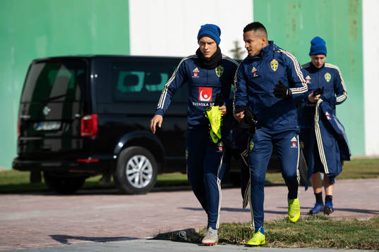 Ludwig Augustinsson and Martin Olsson of Sweden