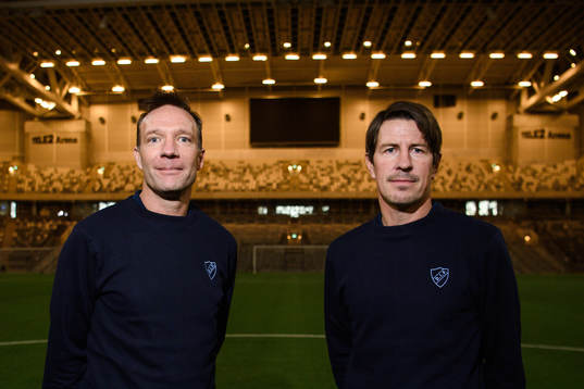 Djurgårdens nya tränare Kim Bergstrand och Thomas