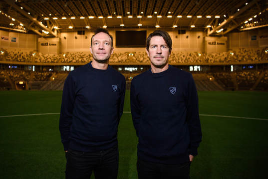 Djurgårdens nya tränare Kim Bergstrand och Thomas