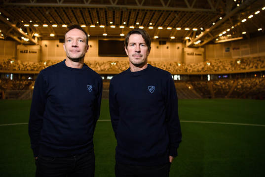 Djurgårdens nya tränare Kim Bergstrand och Thomas