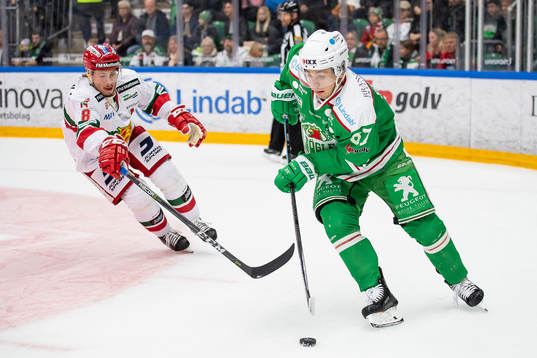 Rögles Leon Bristedt och Moras Robin Johansson