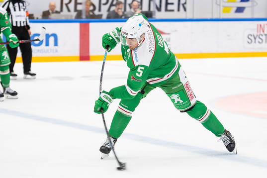Rögles Alen Bibic skjuter