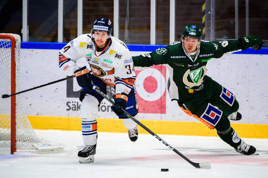 Växjös Niclas Burström och Färjestads Jesper Olofsson