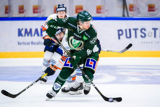 Växjös Nils Carnbäck och Färjestads Jesper Olofsson