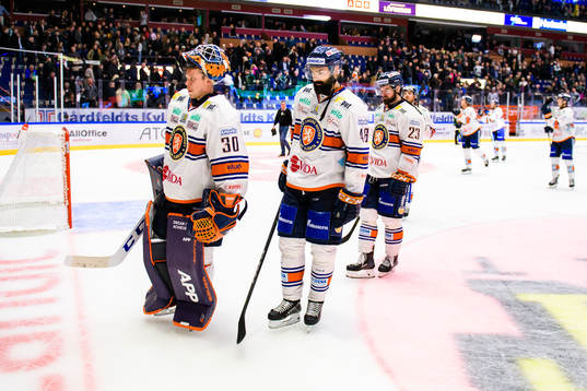 Växjös målvakt Viktor Fasth, Nils Carnbäck och Roman