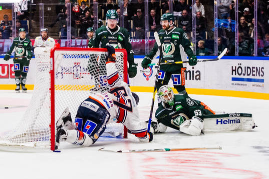 Färjestads Sebastian Erixon, Mikael Wikstrand och målvakt