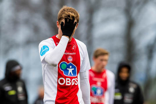Tomas Kristoffersen of Åsane looks dejected