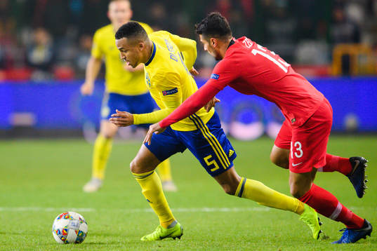 Martin Olsson of Sweden and Zeki Celik of Turkey