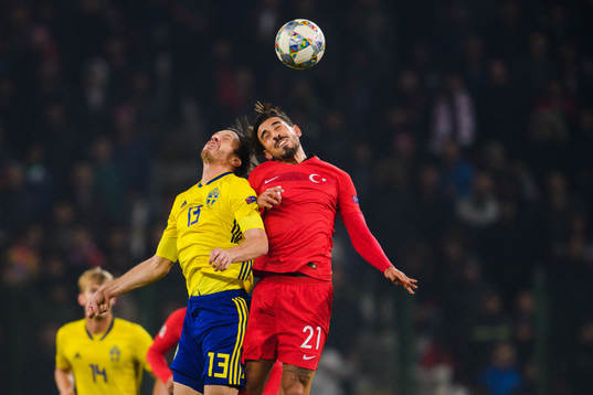 Gustav Svensson of Sweden and Irfan Kahveci of Turkey