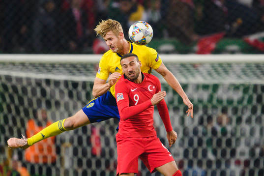 Filip Helander of Sweden and Cenk Tosunof Turkey