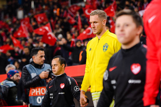 Goalkeeper Robin Olsen of Sweden