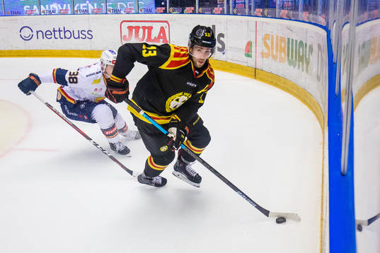 Brynäs Ryan Gunderson och Djurgårdens Olle Alsing