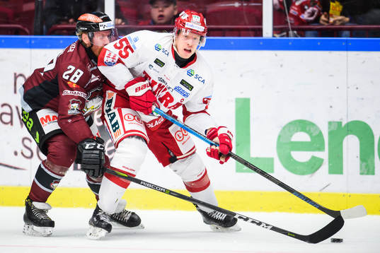 Timrås Vilmos Gallo och Malmö Redhawks Jens Olsson