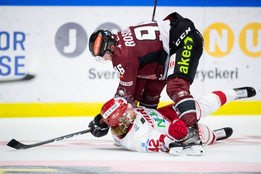 Malmö Redhawks Kim Rosdahl och Timrås Oskar Drugge