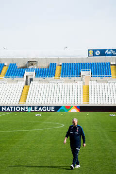 Lars Lagerbäck, head coach of Norway