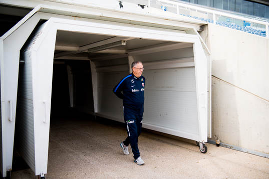 Lars Lagerbäck, head coach of Norway