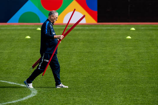 Lars Lagerbäck, head coach of Norway