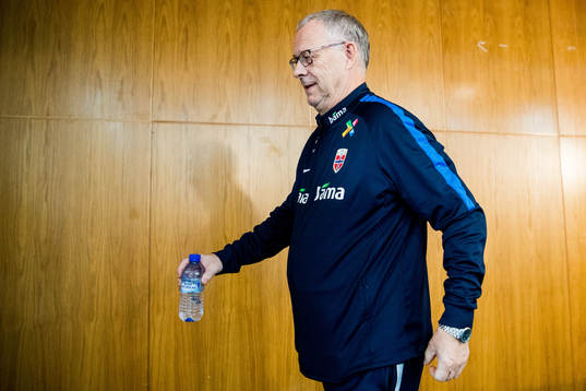 Lars Lagerbäck, head coach of Norway