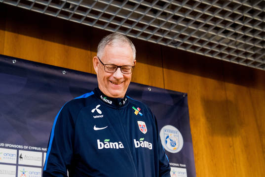Lars Lagerbäck, head coach of Norway