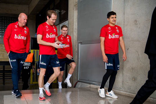 Nils Johan Semb, sports director of Norway, Svein Graff,
