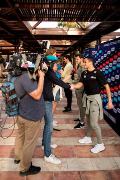 Håvard Nordtveit and Omar Elabdellaoui of Norway