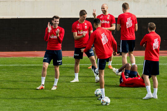 Håvard Nordtveit, Markus Henriksen and Tore Reginiussen of