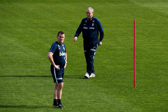 Per Joar Hansen, assistant coach of Norway, and Lars