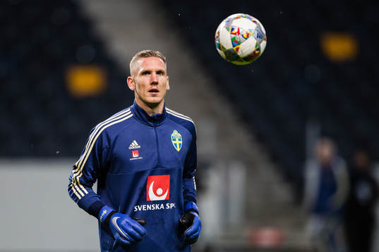 Goalkeeper Robin Olsen of Sweden
