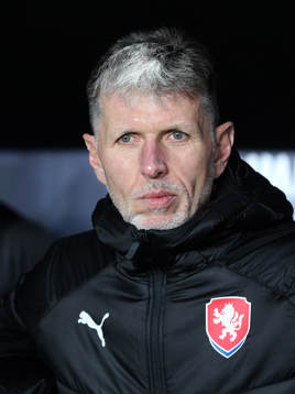 head coach Jaroslav Silhavy of Czech Republic is seen