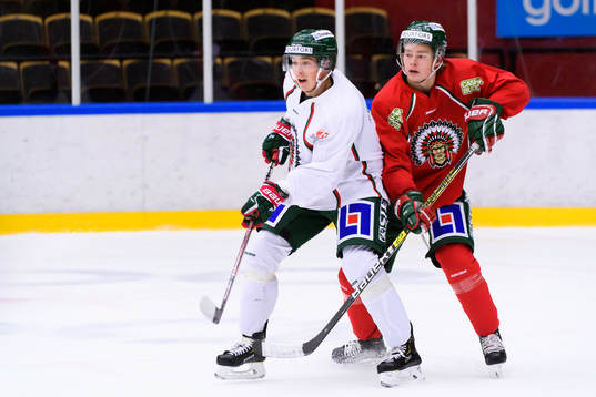 Frölundas Joel Mustonen och Filip Westerlund