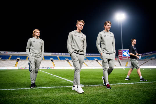 Iver Fossum, Martin Ødegaard, Sander Berge and Markus