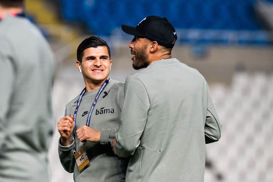 Tarik Elyounoussi and Haitam Aleesami of Norway