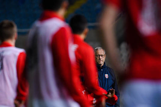 Lars Lagerbäck, head coach of Norway