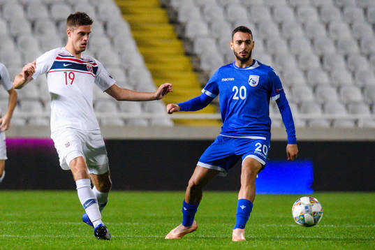 Markus Henriksen of Norway and Grigoris Kastanos of Cyprus