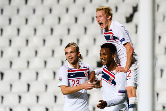 Iver Fossum, Ola Kamara and Birger Meling of Norway