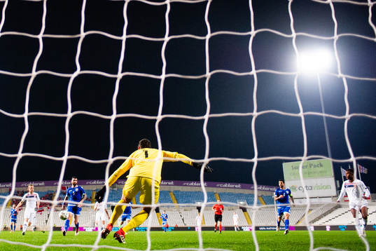Omar Elabdellaoui of Norway (not pictured) with the assist