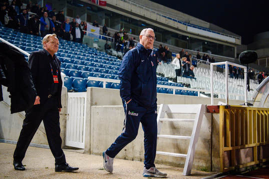 Lars Lagerbäck, head coach of Norway