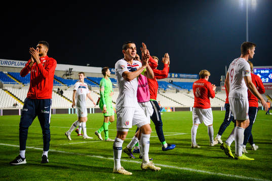 Omar Elabdellaoui and Bjørn Maars Johnsen of Norway