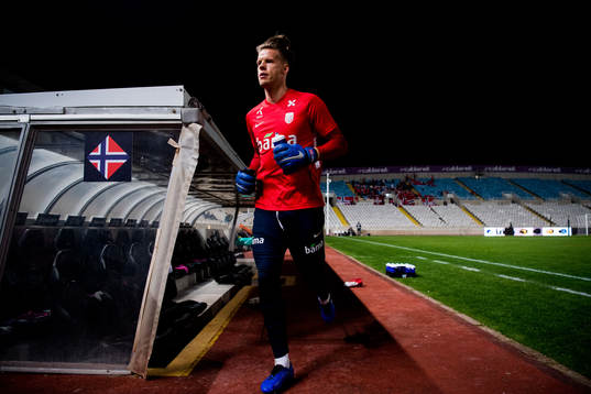 Goalkeeper Ørjan Håskjold Nyland of Norway