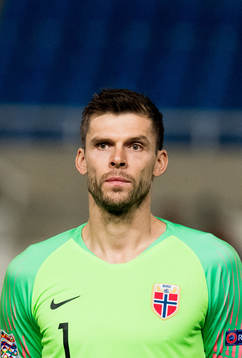 Goalkeeper Rune Almenning Jarstein of Norway