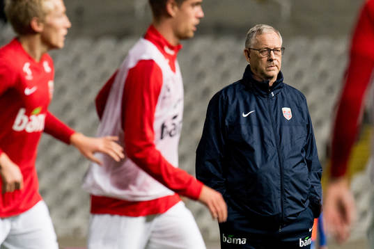 Lars Lagerbäck, head coach of Norway
