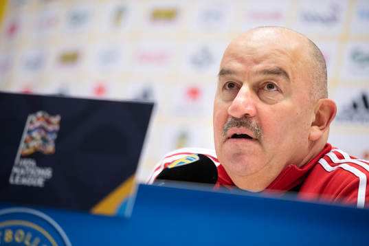 Head coach Stanislav Cherchesov of Russia