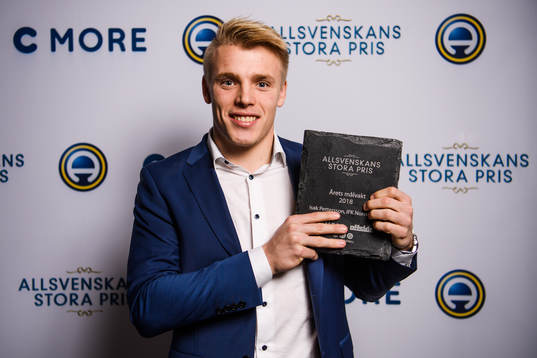 Norrköpings målvakt Isak Pettersson