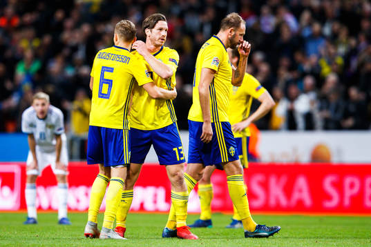 Ludwig Augustinsson, Gustav Svensson and Andreas Granqvist