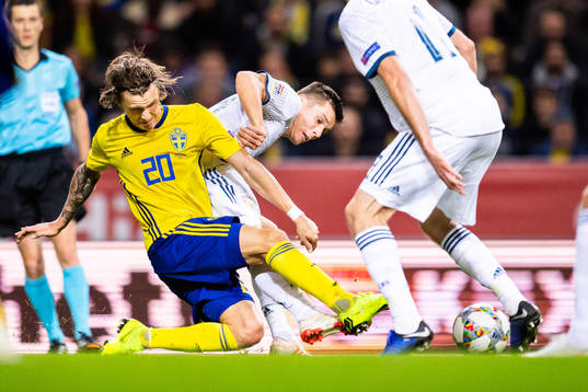 Kristoffer Olsson of Sweden and Dimitri Poloz of Russia