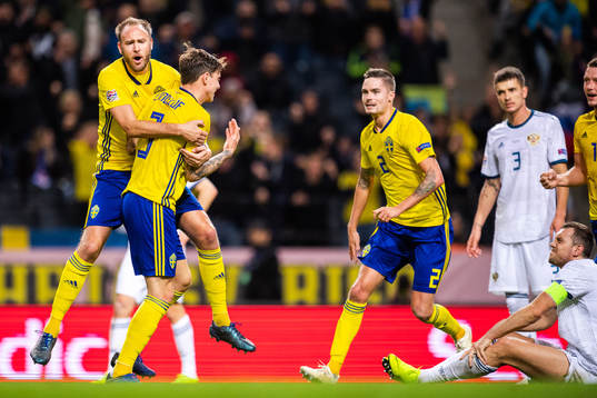 Andreas Granqvist, Victor Nilsson Lindelöf and Mikael