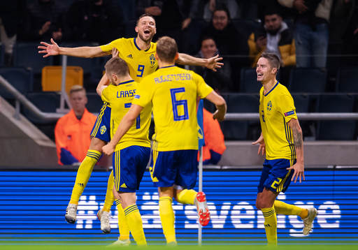 Marcus Berg, Sebastian Larsson, Ludwig Augustinsson and