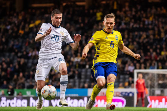 Alexsei Ionov of Russia and Ludwig Augustinsson of Sweden